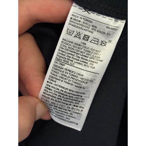 Banana Republic Ponte Knit Shift Dress Office Career Navy Blue Size 4 New - Picture 4 of 4